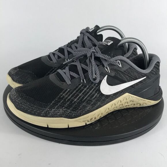 Nike Metcon 3 Black Athletic Training Shoes Women’s Size 9 - Picture 1 of 11